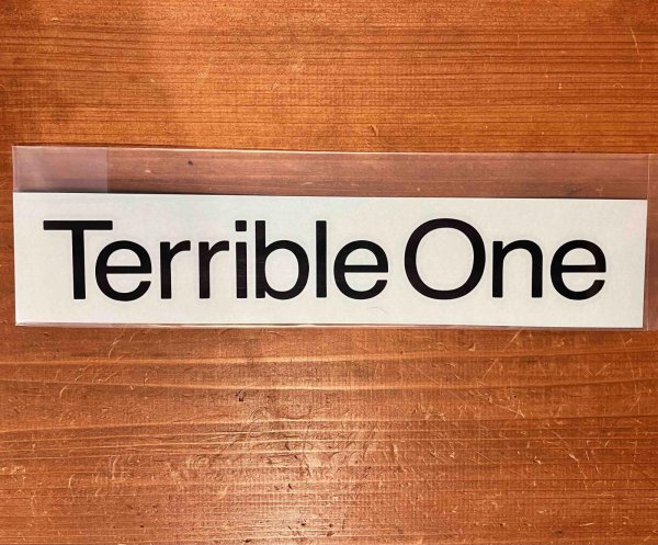 画像1: TERRIBLE ONE DIE CUT STICKERS BLACK  4 CM X 29CM (1)